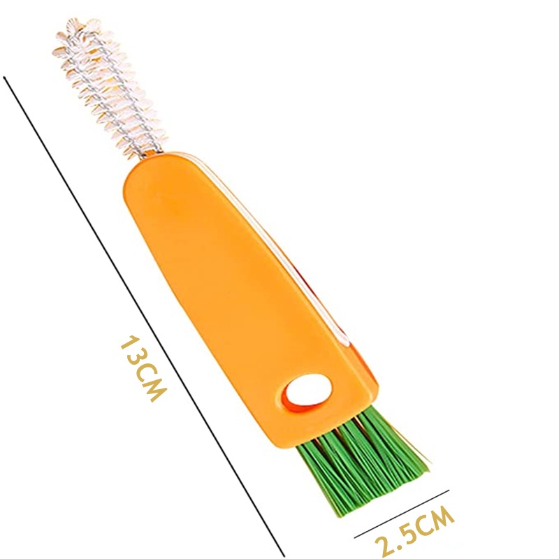 Cọ vệ sinh bình nước hình cà rốt 3 trong 1 chuyên dụng