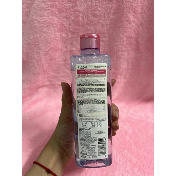 Nước Tẩy Trang L'Oreal 3 In 1 Micellar Dưỡng Ẩm Da