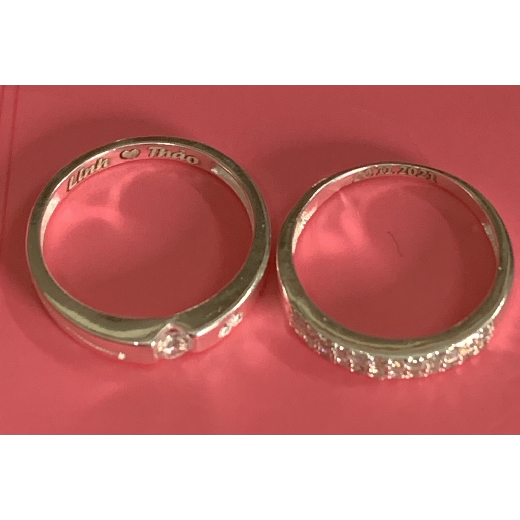 Nhẫn Đôi, Nhẫn Đôi Bạc Nam Nữ (Tặng Kèm Hộp) Cam Kết Chuẩn Bạc Ta Xịn Không Xỉn Màu- TSJ 26