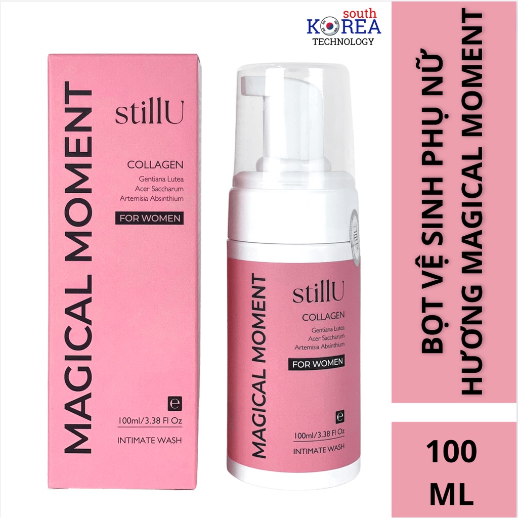 Combo dung dịch vệ sinh nam nữ tạo bọt, dung dịch vệ sinh nam nữ Silver Winter 100ml & Magical Moment 100ml