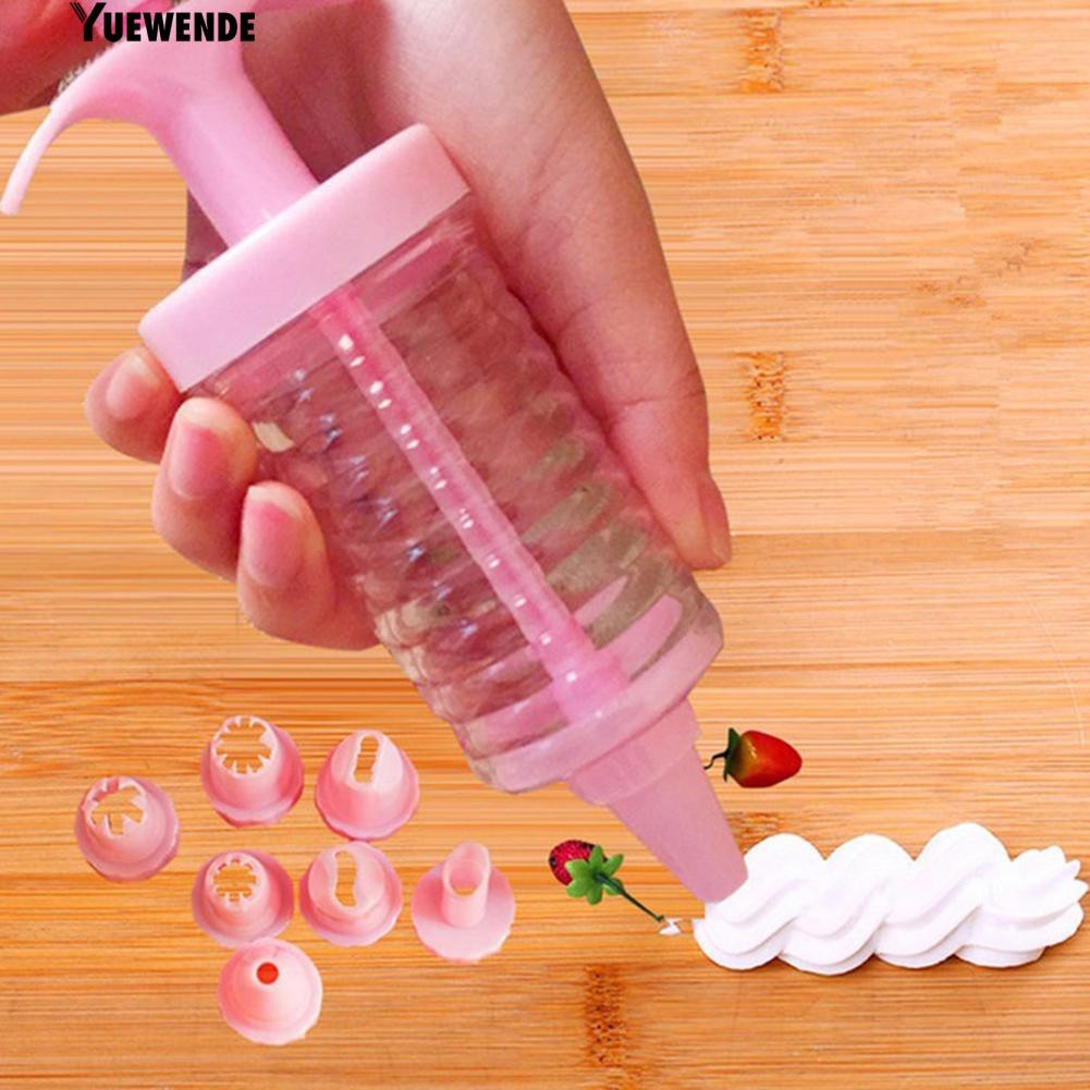 Bộ dụng cụ nhấn + 8 đuôi phun trang trí bánh cookie