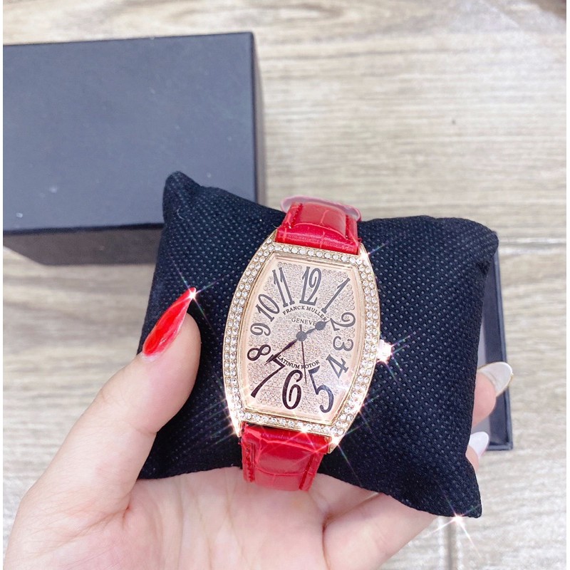 Đồng hồ nữ FM0303 Pin Mặt bầu dục size 28x42mm Kính khoáng - Đồng hồ nữ dây da | BigBuy360 - bigbuy360.vn