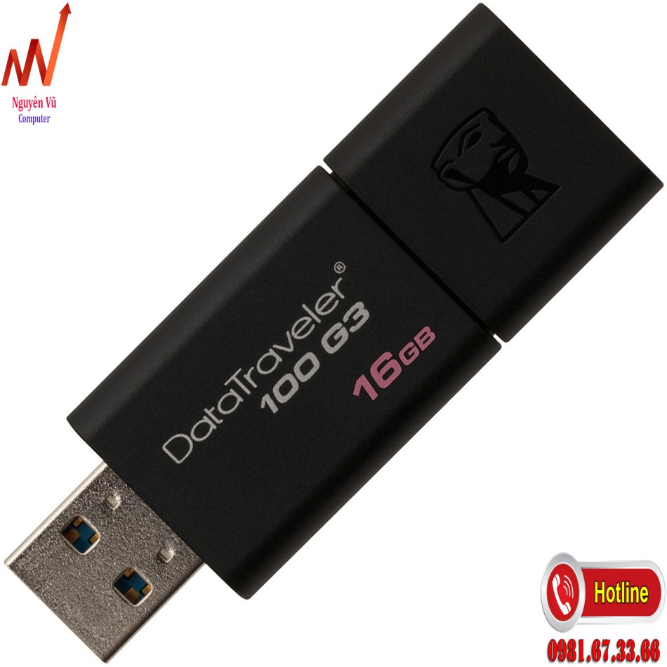 USB Kingston DT100G3 16GB USB 3.0 hàng chính hãng