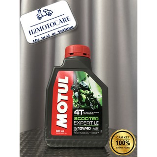 Nhớt Motul Scooter Expert Cho Xe Tay Ga 0.8Lít (Có mã QR check hàng chính hãng )