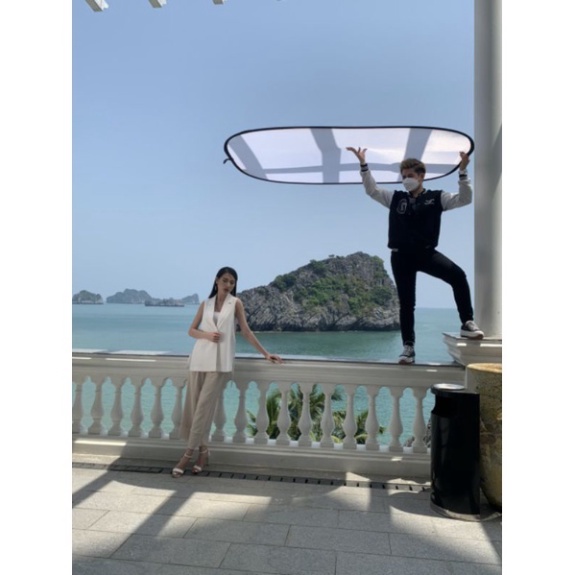 SALE Tấm tản sáng di động 150x200 - 90x120 cm, Hỗ trợ đánh đèn, quay chụp sản phẩm, Vải Tản Sáng Elip - 151.Camera Hà Nộ