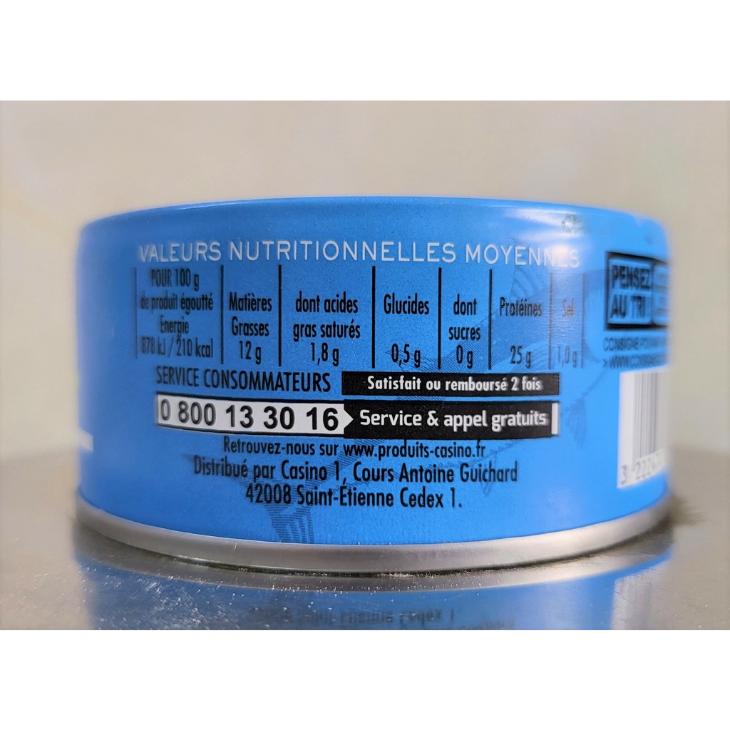 [Hộp 160g – NGUYÊN CON] CÁ NGỪ NGÂM DẦU Ô LIU NGUYÊN CHẤT [Ivory Coast] CSN Tuna in Extra Virgin Olive Oil