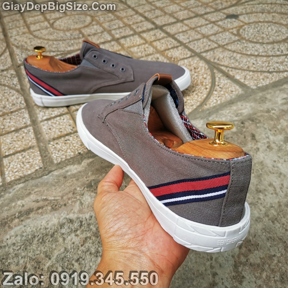 Giày sneaker vải, giày thể thao big size cỡ lớn EU:45-46 cho nam chân to (hàng VN xuất dư)