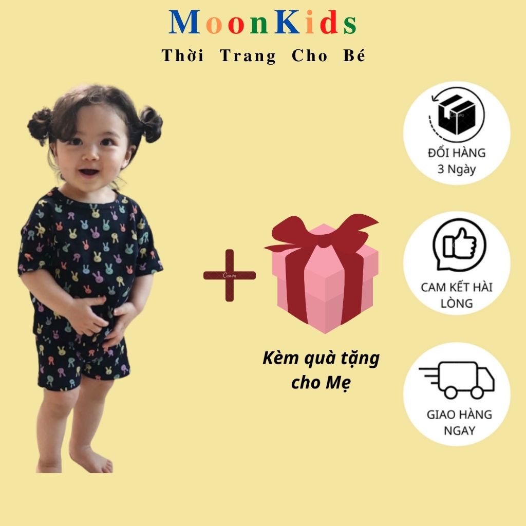 Bộ MINKY MOM Cộc Tay Cho Bé️KÈM QUÀBộ Cộc Thỏ Bé Gái,Bộ cộc tay bé trai,bộ body cộc tay cho bé,bộ hè bé gái,bộ cộc