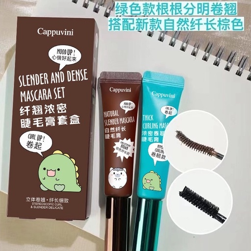 Mascara Cappuvini giúp chuốt lông mi dài cong và đều Hơn Với Thiết Kế Cọ Nhỏ Dễ Sử Dụng
