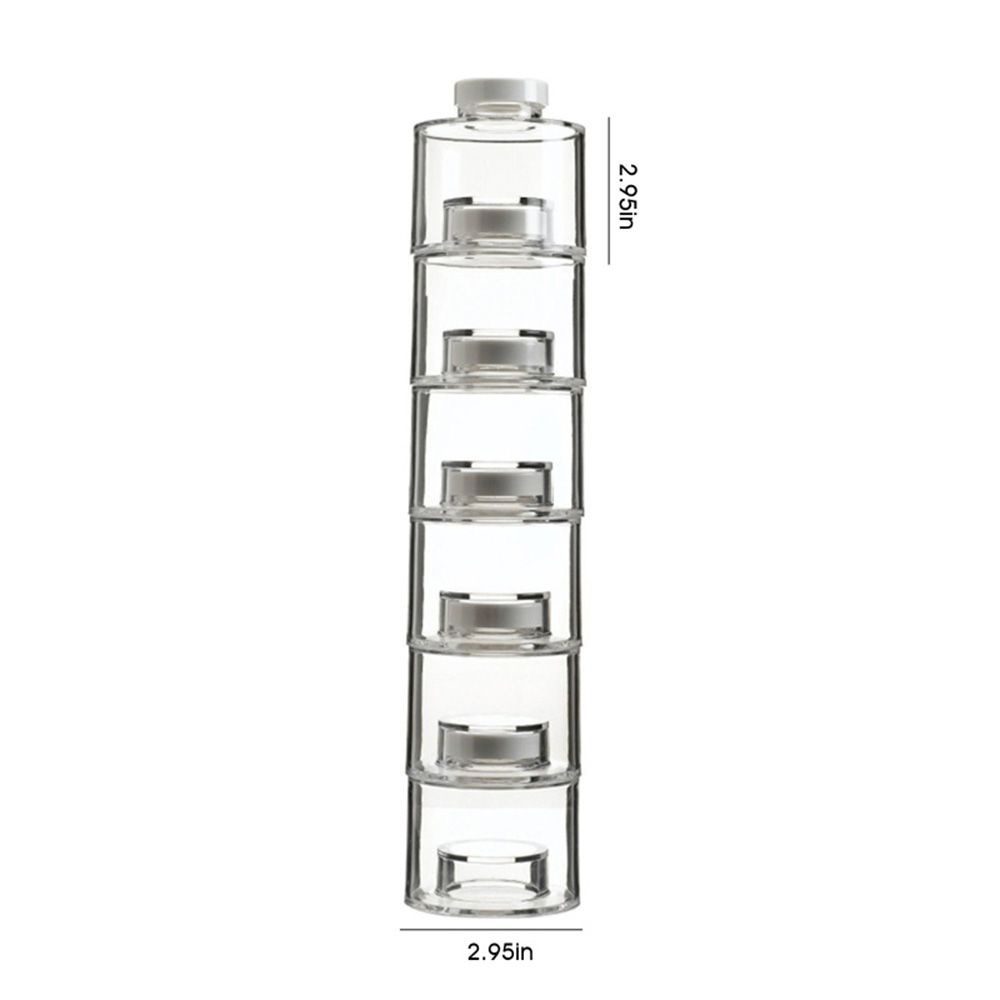 Set 6 Hộp Trong Suốt Đựng Gia Vị Tiện Dụng