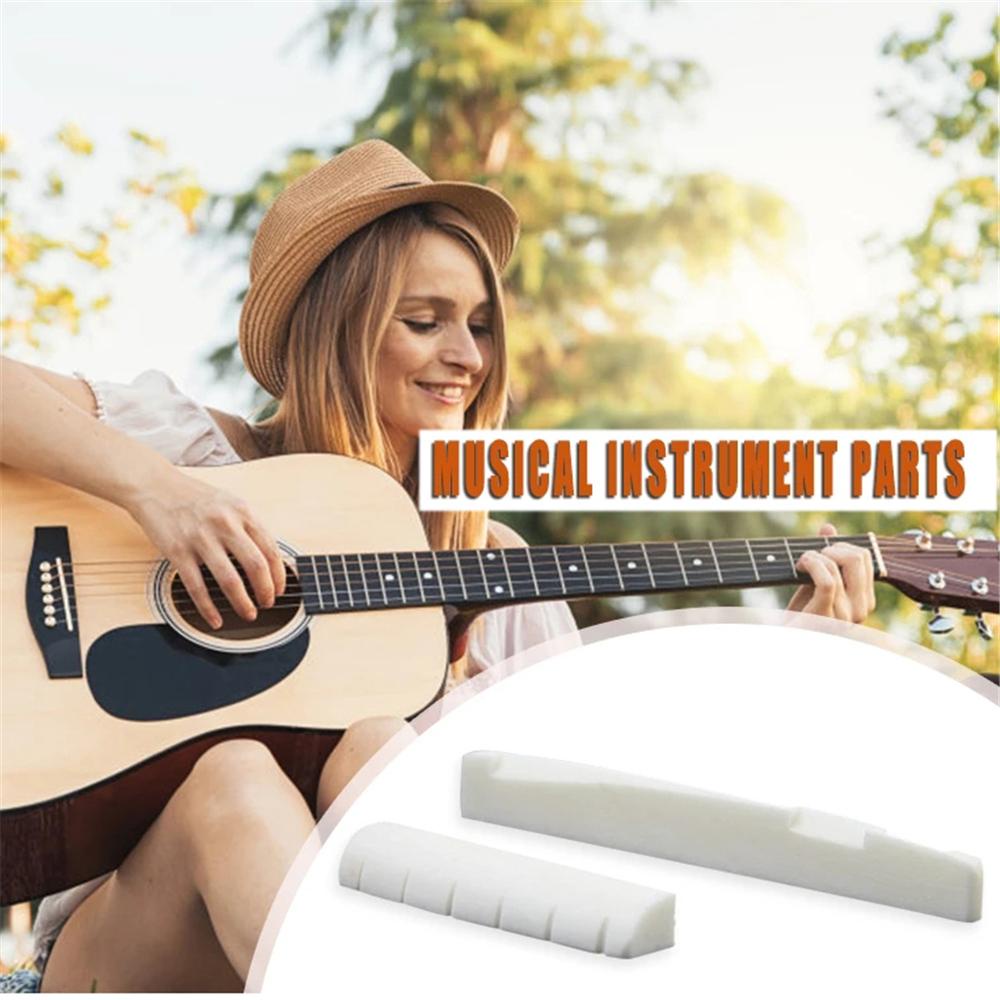 1 Bộ Ngựa Đàn Guitar Thật 6 Dây MMLUCK Và Đai Ốc