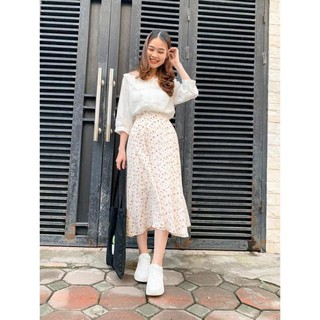 Doanh cb [ Freeship 50K] Chân váy Vintage dáng dài -Chân váy hoa nhí siêu xinh hình shop tự chụp hatn