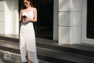 ĐẦM DÁNG SUÔNG MAXI 2 DÂY ANJAPAN