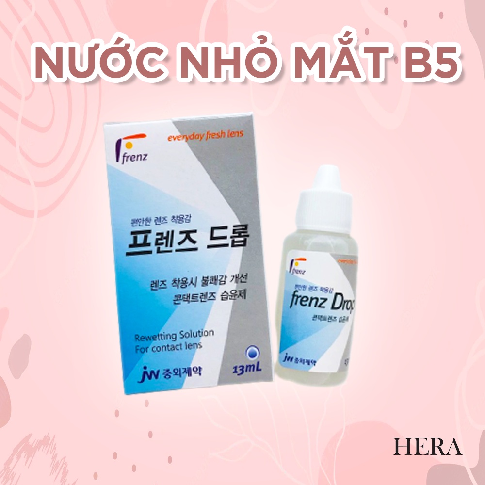 Nước Nhỏ Mắt Lens Frenzpro B5 Nước Mắt Nhân Tạo Dùng Cho Kính Áp Tròng - Hera Lens
