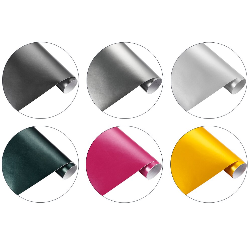 Rehoboth 10 * 100 cm Matt Electroplate Vinyl Xe Bọc Giấy Dán Tường Phim Trang Trí Chống Thấm Nước Ô Tô Xe Tải Xe Máy Dán Điện Thoại