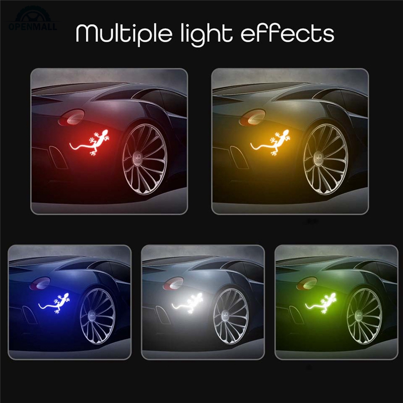 Nhãn dán phản quang hình tắc kè trang trí xe hơi