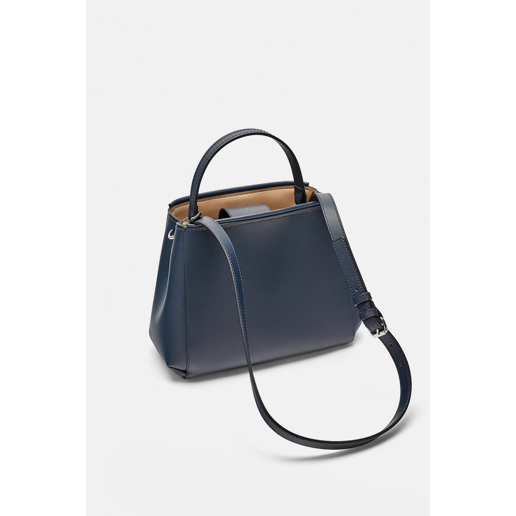 (Zara đủ bill) Túi Zara City bag with metal fastening