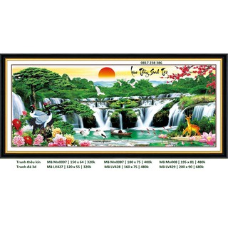 Tranh đá lưu thủy sinh tài lv427 ; lv428 ; lv429