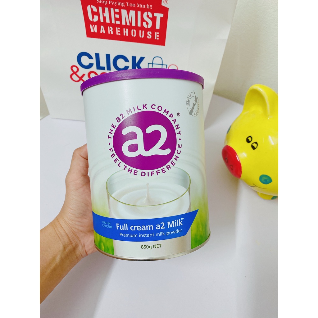 [CHUẨN AIR] Sữa tươi A2 milk Full Cream Hộp 850g