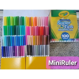 Bút lông màu, bộ 100 cây bút lông dễ tẩy rửa Crayola Supertips. Nét thanh nét đậm