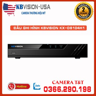 [ĐẦU GHI 4.0MP] ĐẦU GHI HÌNH HD (5 IN 1) KBVISION KX-D8104H1 - HÀNG CHÍNH HÃNG KBVISION - BẢO HÀNH 2 NĂM