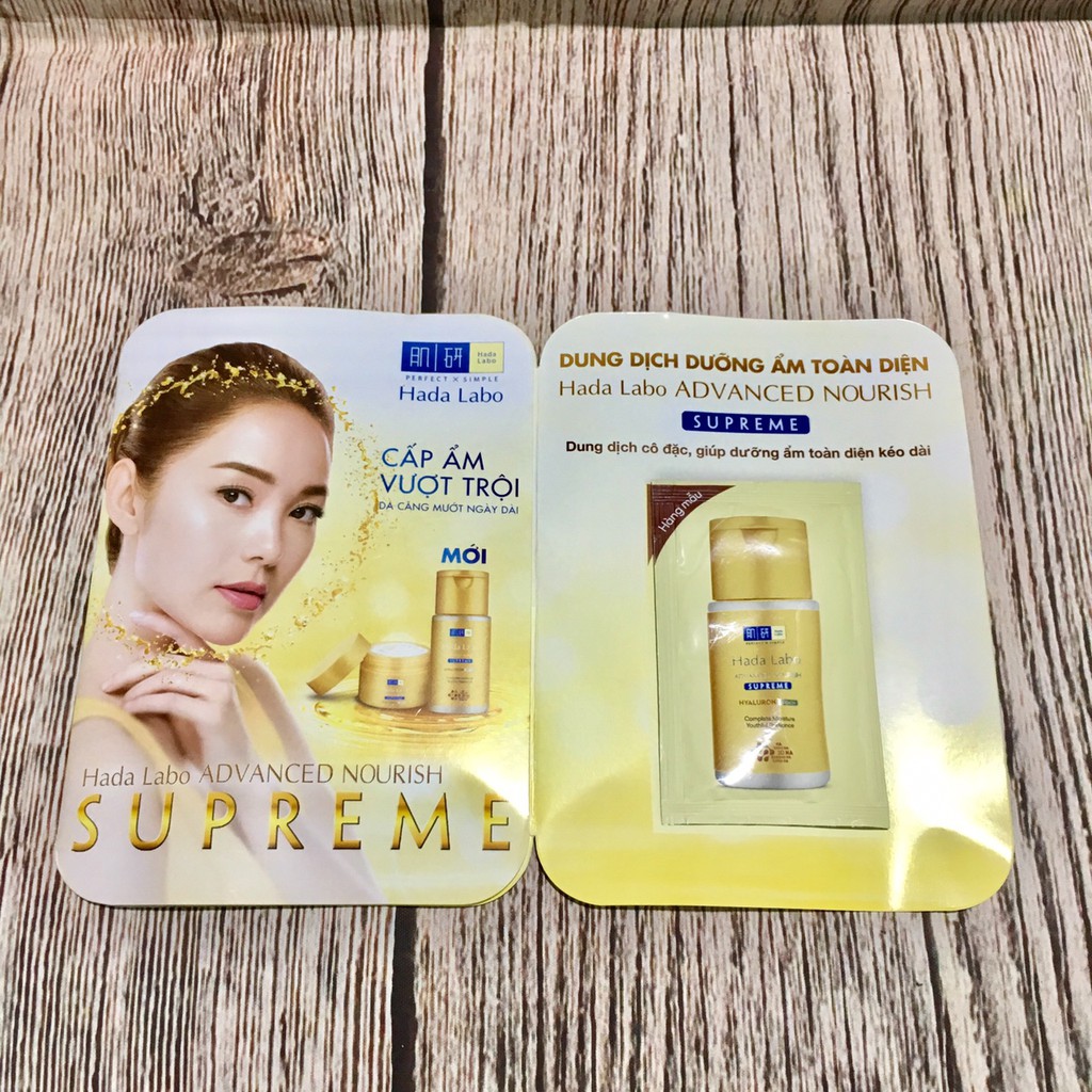 Combo 10 gói Dung dịch dưỡng ẩm toàn diện Hada Labo (mẫu thử 4ml)