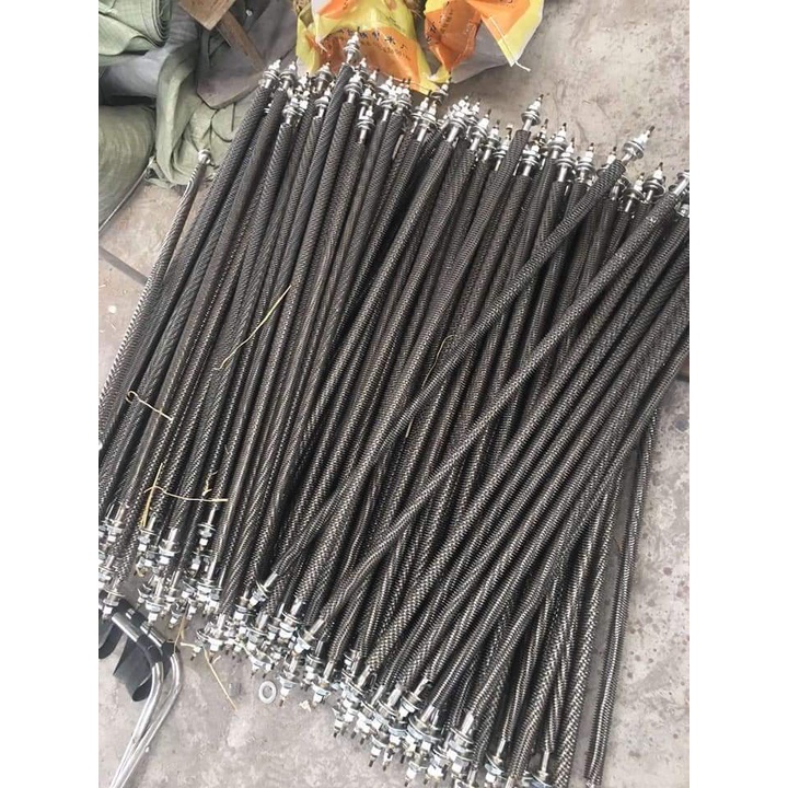 Điện Trở Sấy Khô Thẳng Chữ i chiều dài 30 đến 60cm. Thanh Nhiệt Cánh Tản Đốt Nóng điện áp 220v/380v.