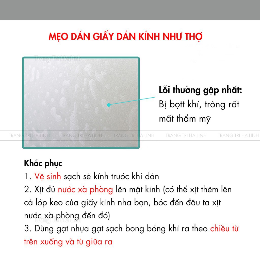 Decal mờ dán kính văn phòng nhà tắm giá rẻ 120cmx50cm
