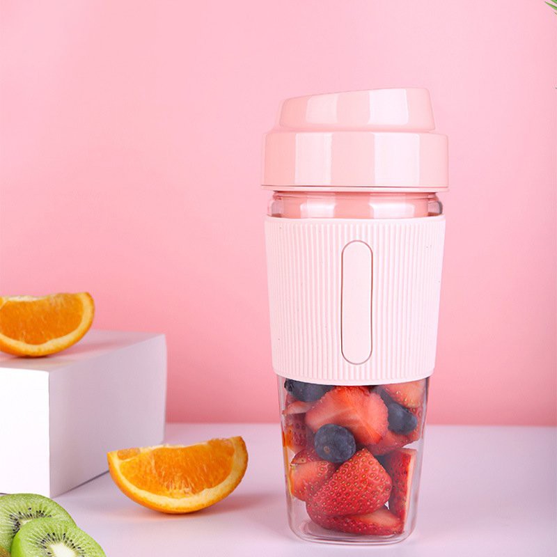 Máy xay sinh tố mini cầm tay 4 lưỡi, Máy xay cầm tay Juicecup - Fruitcup - Juicer mẫu mới 2021 bảo hành 1 đổi 1