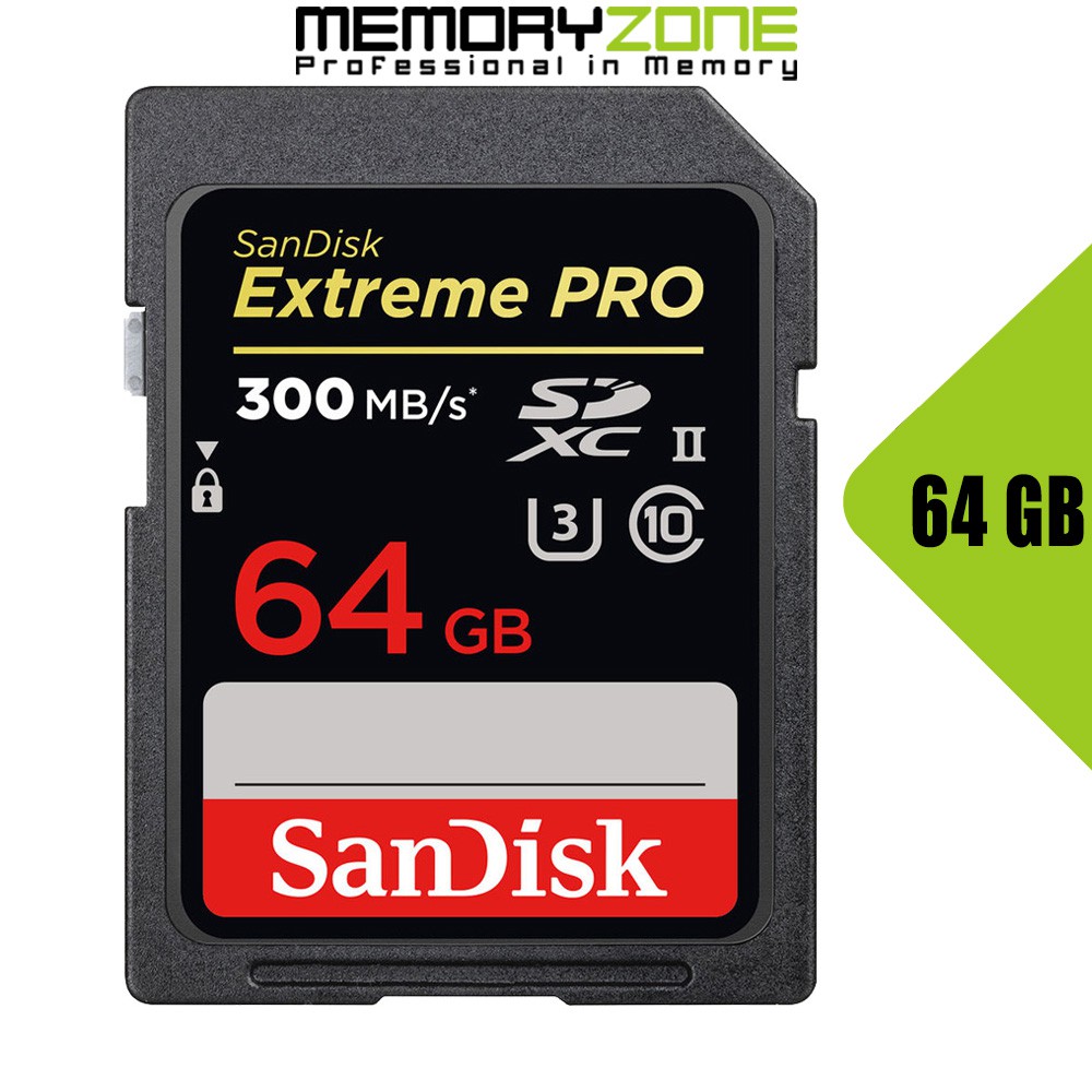 Thẻ nhớ SDXC SanDisk Extreme Pro UHS-II U3 64GB 300MB/s SDSDXPK-064G-GN4IN