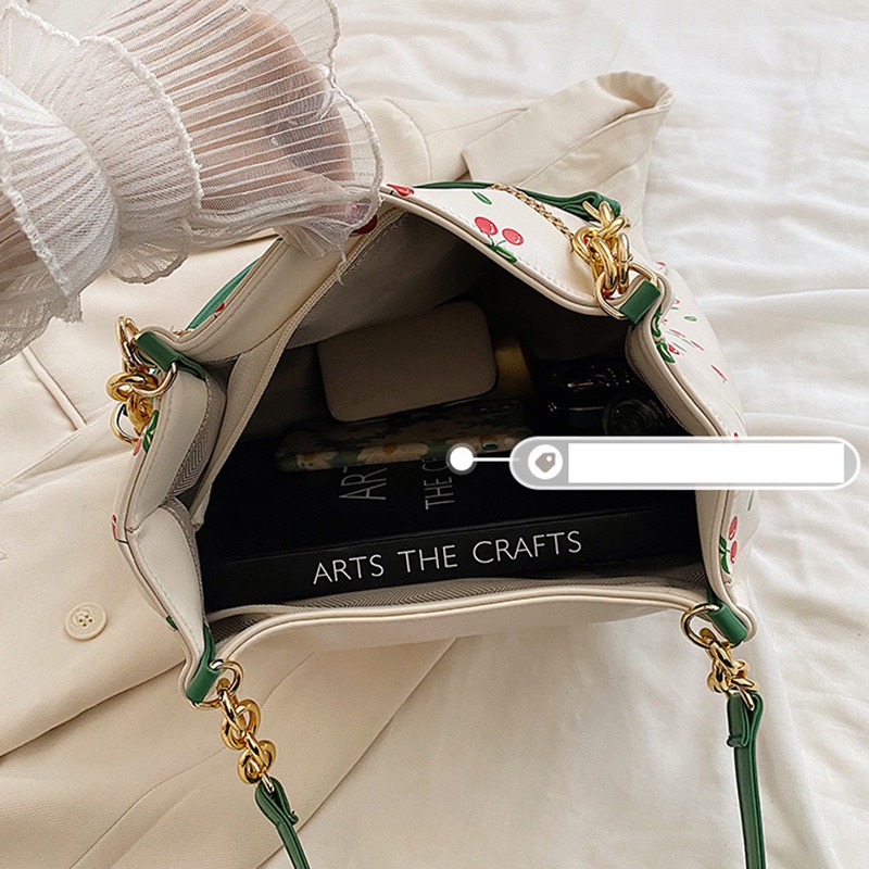 Túi Đeo Vai Sức Chứa Lớn Họa Tiết Hoa Dành Cho Nữ