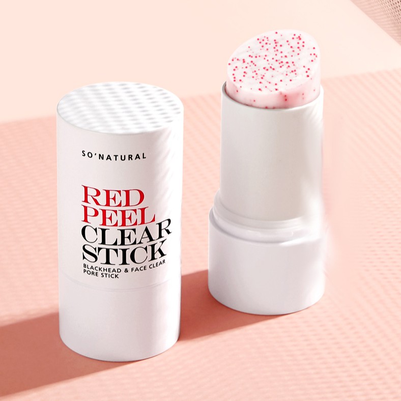 Thanh Lăn Hỗ Trợ Giảm Mụn Đầu Đen RED PEEL CLEAR STICK PORE BLACKHEAD &amp; FACE