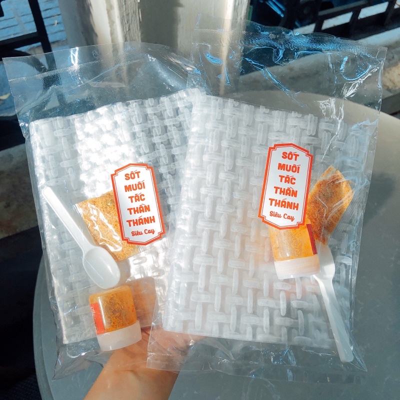 Bánh tráng chấm sốt tắc thần thánh chua cay độc quyền Snack Cô Tấm