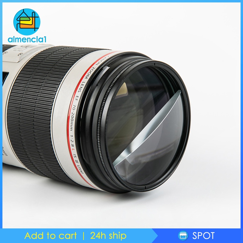 HighQuality 77mm Split Field+2 Dioptre Optical Glass Filter w/Rotatable Ring