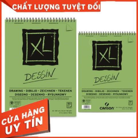 Giấy vẽ chì, màu chì Canson XL Dessin 40 tờ 160gsm - giấy Canson chất lượng cao