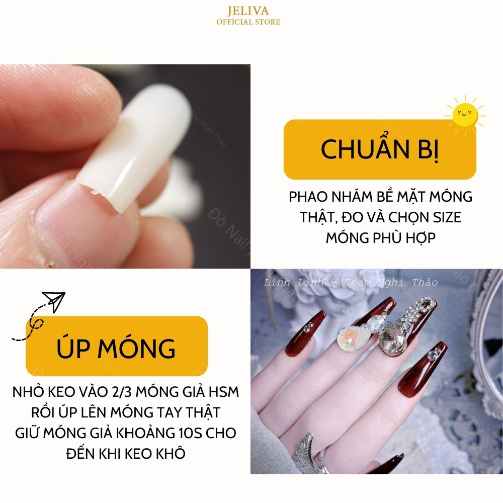 Móng úp lẻ size HSM JELIVA