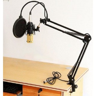 Chân kẹp bàn mic thu âm tiện dụng
