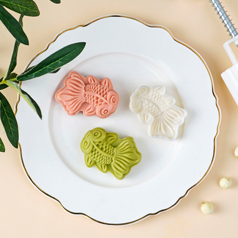 Khuôn Cắt Bánh Trung Thu Hình Cá Vàng DIY