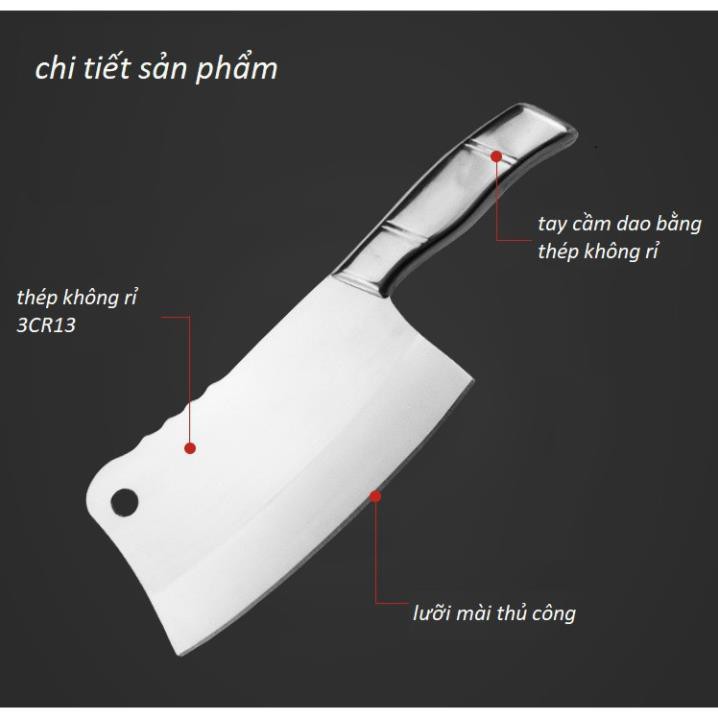 DAO LỚN CHẶT XƯƠNG THÁI THỊT INOX HÀNG NHẬP SIÊU BÉN