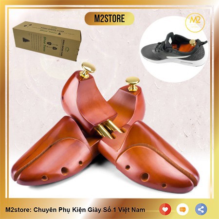 Cây giữ form giày gỗ nguyên khối cao cấp shoe tree bảo vệ giày (CGFG12)