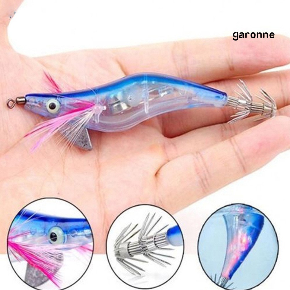 Set 6 Mồi Giả Nhử Cá Có Đèn LED Tiện Lợi