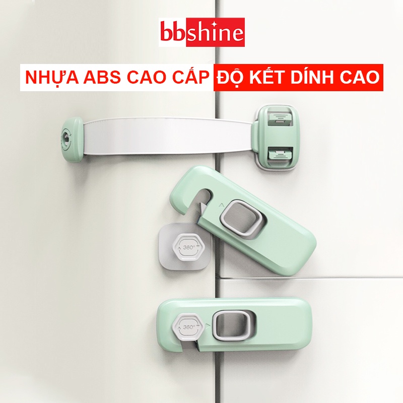 Khóa tủ lạnh cao cấp tiện lợi BBShine, Khóa ngăn kéo giúp bảo vệ an toàn cho bé – SS032