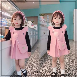 Váy dạ thỏ siêu yêu+túi
