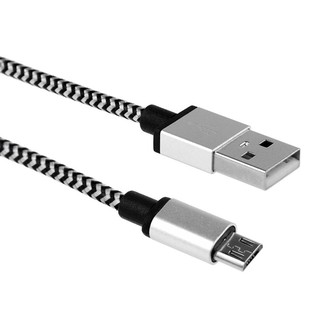 Dây cáp sạc kiểu dây bện dài 2M cổng USB Micro USB 5V cho Android