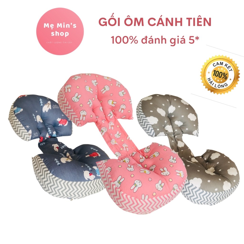 Gối ôm bà bầu cánh tiên cao cấp - gối đỡ bụng bầu giảm đau lưng ngủ ngon giấc