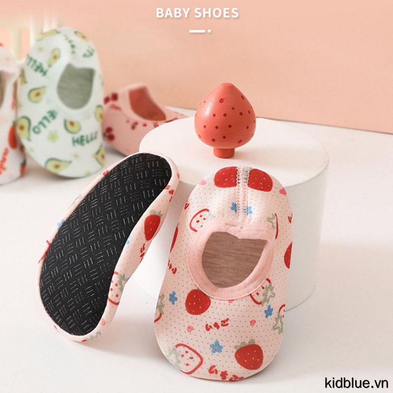 Fruit Print Toddler Socks Newborn Indoor Socks Children Socks Cotton Mesh Socks Breathable Baby Non-slip Floor Socks