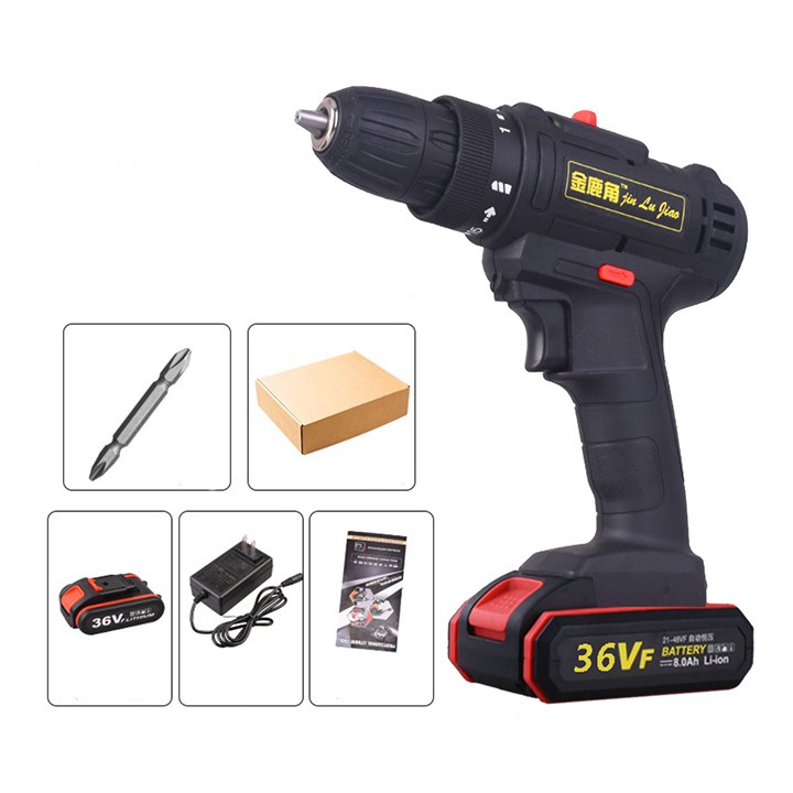 Máy Khoan Pin Cầm Tay, Bắt Mở Vít 2 Tốc Độ 36V