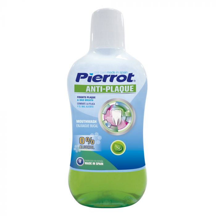 Nước súc miệng Pierrot 500ml - Chống hình thành mảng bám, tăng cường men răng, ngăn ngừa sâu răng, hơi thở thơm mát