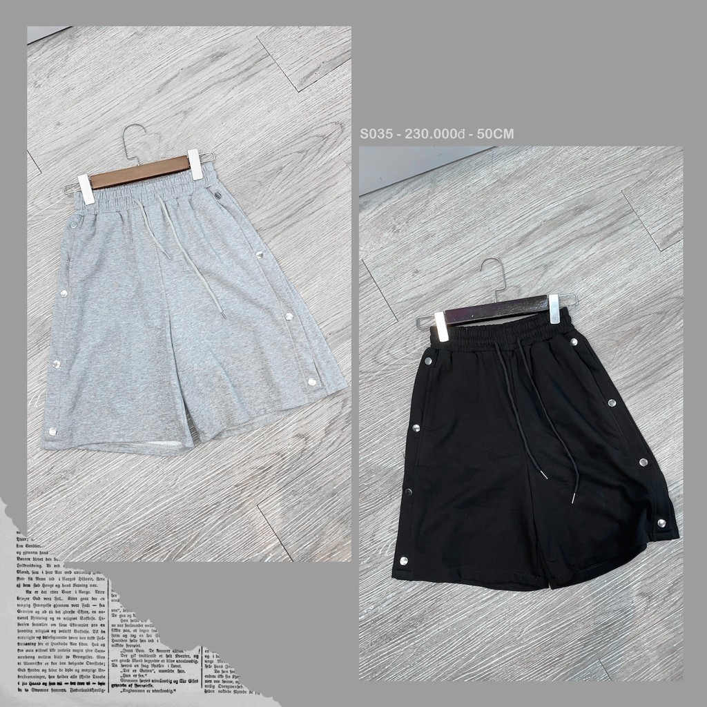 Quần Short Khuy Bấm 2 Bên - Mã Số: S035