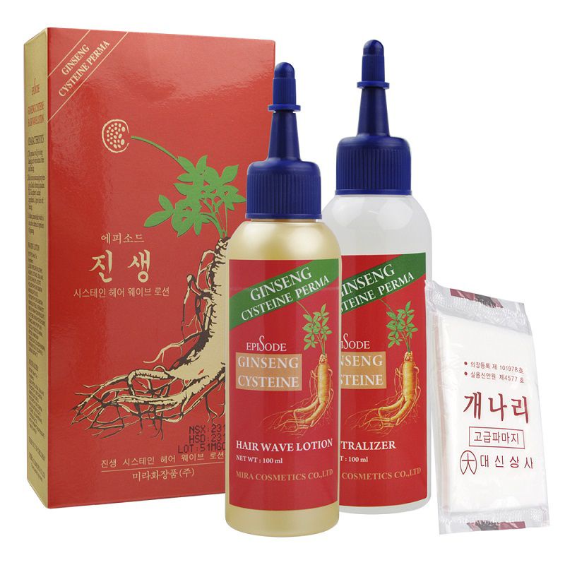 Thuốc Uốn Tóc Sâm Đỏ Gingsen MIRA (100ml x2 )